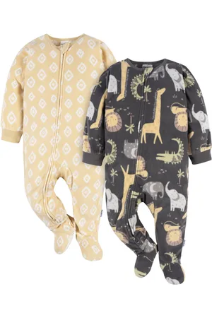 Gerber Toddler Boys Footed Blanket Sleepers, 2-Pack