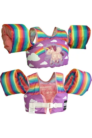 Body Glove Paddle Pals Motion Life Jacket - Uscg Approved Kids Vest - Pink/Unicorn