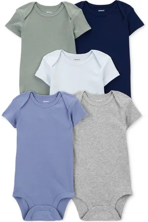 Carters Baby Boys and Baby Girls 5-Pc. Short Sleeve Bodysuits Set