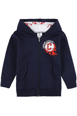Soft As A Grape Baby Boys and Girls Cleveland Guardians Baseball Full-Zip Hoodie