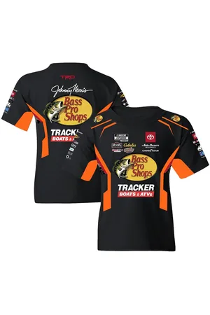 Joe Gibbs Racing Team Collection Big Boys and Girls Black/Orange Martin Truex Jr Bass Pro Shops Uniform T-Shirt - Black, Orange