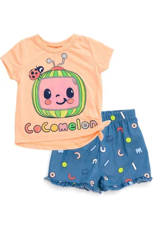 Cocomelon Baby Girls Jj T-Shirt and Shorts Outfit Set to