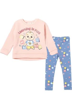 Cocomelon Baby Girls Jj Sweatshirt and Jogger Pants Set - Blue/pink