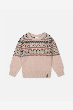 Deux par Deux Big Boys Sweater With Norwegian Jacquard