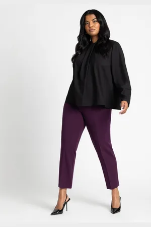 Eloquii Plus Size The 365 Semi Stretch Slim Leg Pant