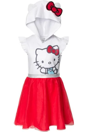 Hello Kitty Girls Mesh Cosplay Tulle Dress to