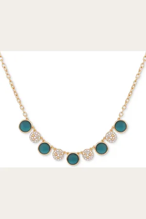 ELIE TAHARI Tone Pave & Color Crystal Statement Necklace, 18" + 3" extender