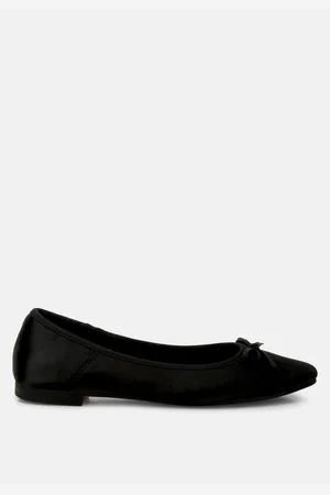 RAG & CO Fearless Satin Bow Embellished Ballerinas