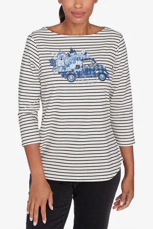 RUBY Petite Scoop Neck Fall Y