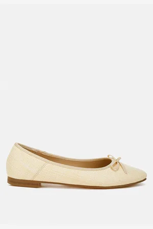 RAG & CO Paper Rings Raffia Ballet Flats