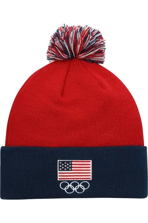 Outerstuff Big Boys and Girls Team Usa Cuffed Knit Hat with Pom