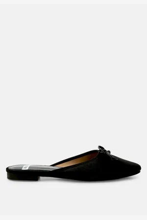RAG & CO Taylena Satin Bow Detail Mules