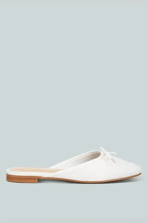 RAG & CO Taylena Satin Bow Detail Mules
