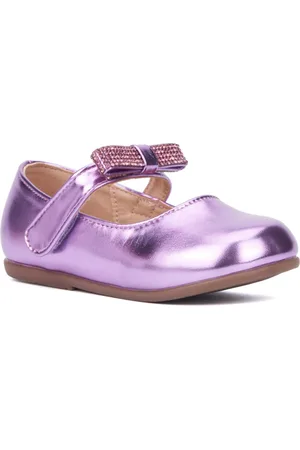 Olivia Miller Big Girls Crystal Clear Maryjane Flats