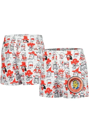 Freeze Max Big Boys and Girls White The Simpsons Bart School Doodles Shorts - White, Red