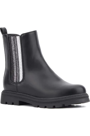 Olivia Miller Little Girls Half Moon Combat Boots