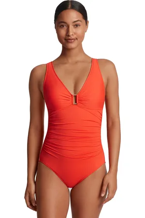 Ralph Lauren Ralph Lauren Ring Over The Shoulder Tummy Control One Piece Swimsuit