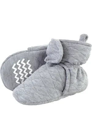 Hudson Baby Boys Hudson Quilted Booties, Black, 12-18 Months