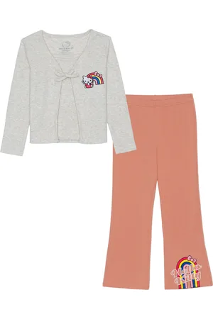 Hello Kitty Toddler and Little Girls Long Sleeve Cardigan with Tank Top and Legging, 3-Piece Set