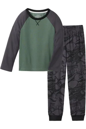 Cuddl Duds Boys Marble Jogger Pajama Set