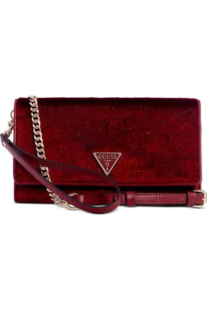 Guess Glimmer Velvet Flap Clutch, Created For Macy