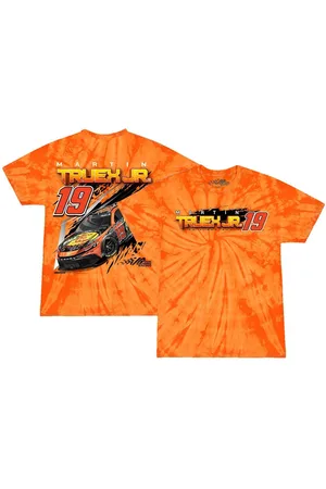 Joe Gibbs Racing Team Collection Big Boys and Girls Martin Truex Jr Bass Pro Shops Car Tie-Dye T-Shirt