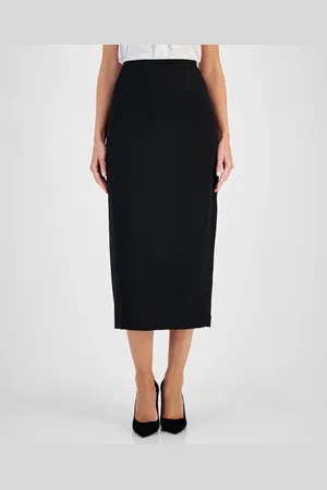 Kasper Crepe Column Skirt