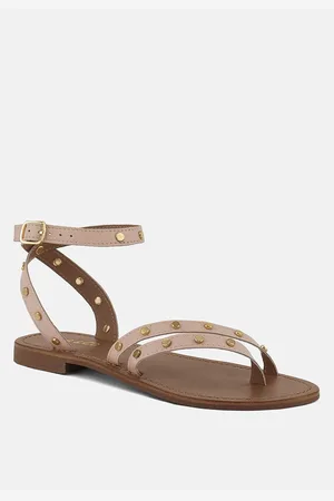 RAG & CO Oprah Womens Studs Embellished Flat Sandals