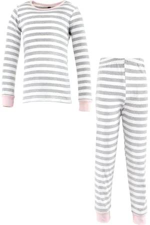 Hudson Big Girls Hudson Cotton Pajama Set, Red Truck Bows