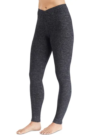 Cuddl Duds SoftKnit Crossover-Waist Leggings