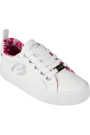 Bebe Little and Big Girls Low Top With Holographic "B" Sneaker