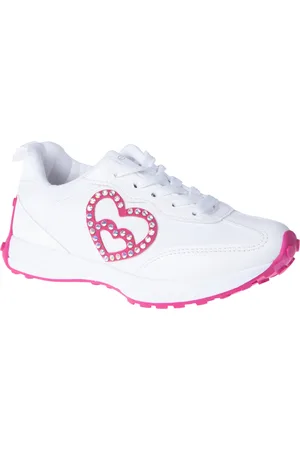 Bebe Little and Big Girls Embellished Heart Patch Jogger Sneaker