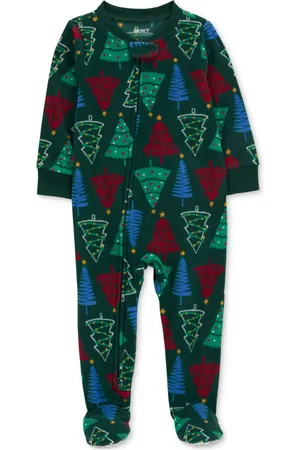 Carters Baby One-Piece Christmas Tree Fleece Footed Pajamas