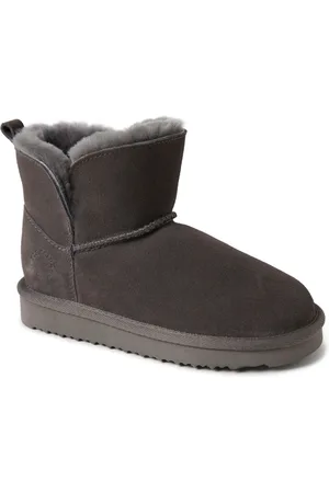 Dearfoams Girls Fireside By Bunbury Genuine Shearling Boot