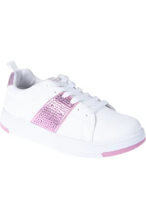 Bebe Little and Big Girls Court Low Top Rhinestones Sneaker