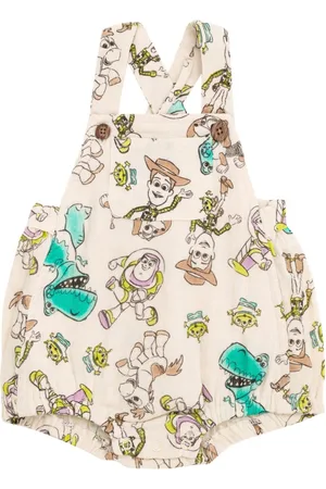 Toy Story Baby Boys Cotton Gauze Matching Family Short Overalls
