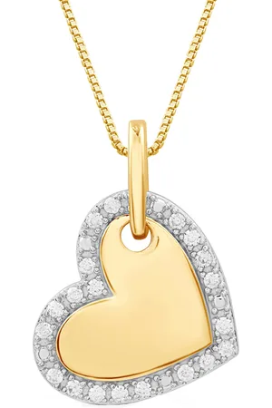 Marsala Diamond Heart 18" Pendant Necklace (1/4 ct. t.w.) in 14k