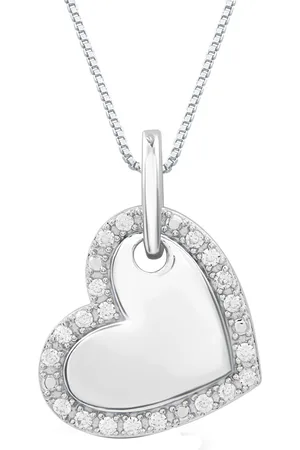 Marsala Diamond Heart 18" Pendant Necklace (1/4 ct. t.w.) in