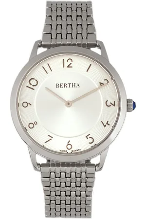 Bertha Quartz Abby Collection Stainless Steel Watch 33Mm