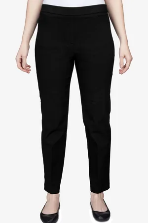 Alfred Dunner Petite Classics Tummy-Control Pull-On Straight-Leg Pants, Petite & Petite Short