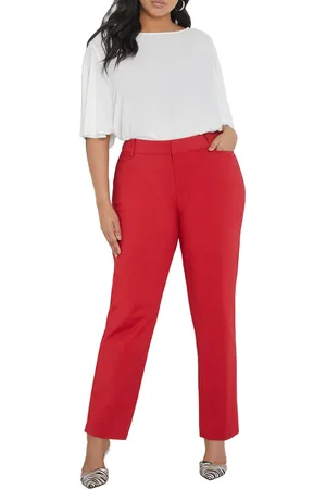 Eloquii Plus Size Kady Fit Double-Weave Pant