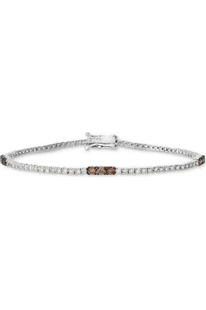 Le Vian Nude Diamond & Chocolate Diamond Station Tennis Bracelet (1-5/8 ct. t.w.) in 14k