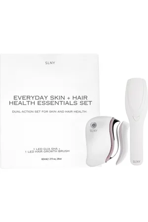 Solaris Laboratories NY Led Hairbrush and Gua Sha Skin Hair Health Set