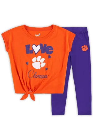 Outerstuff Preschool /Purple Clemson Tigers Forever Love T-Shirt Leggings Set