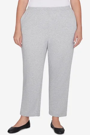 Alfred Dunner Plus Size Casual Fridays French Terry Knit Casual Short Length Pants