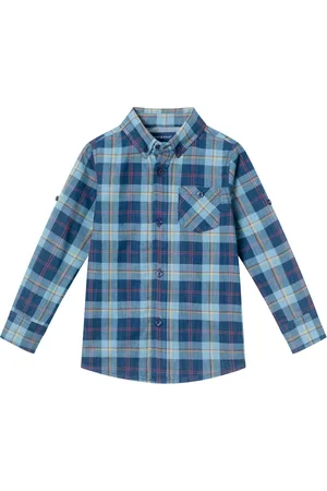 Andy & Evan Toddler Boys Toddler/Child Plaid Buttondown Shirt