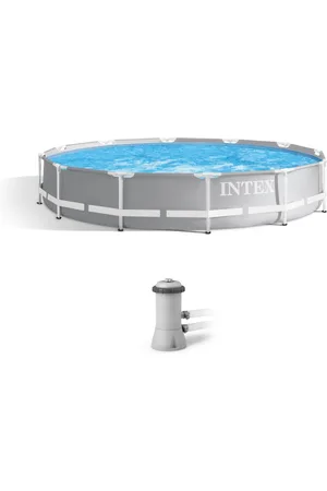 Intex 26711EH 12 foot x 30 inch Prism Frame Above Ground Swimming Pool with Pump