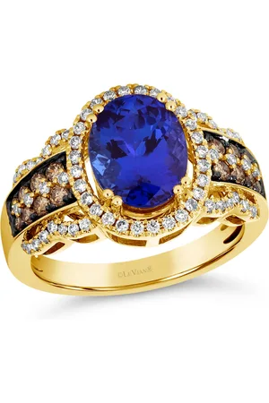 Le Vian Blueberry Tanzanite (2-1/2 ct. t.w.) & Diamond (5/8 ct. t.w.) Halo Statement Ring in 14k White Gold (Also Available in 14K Rose Gold or 14k Ye