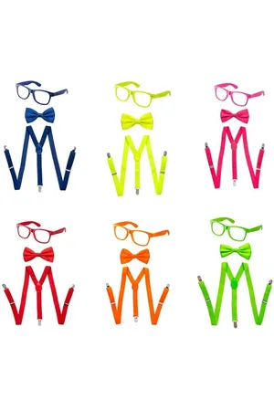 Dress up America Suspender, Bow Tie Accessory Set - Toddlers Girls & Boys