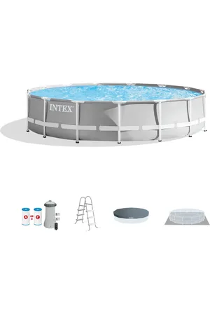 Intex 26723EH 15ft x 42in Prism Frame Above Ground Swimming Pool Set with Filter